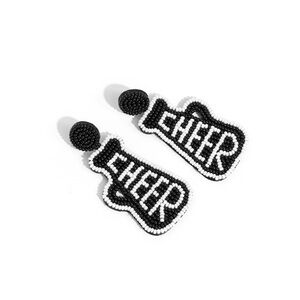 Seed Bead Cheer Earrings